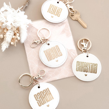 Personalized Round Keychain